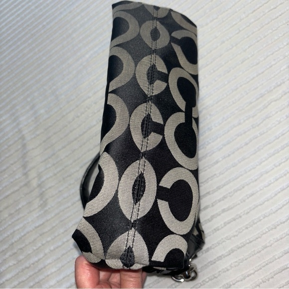 Coach Kristin Purse Graphic Jacquard Shoulder Bag‎ Opa Print Chain Link Bag Y2K - Picture 10 of 16